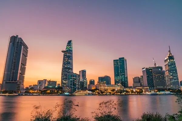 Trung tâm Sài Gòn về đêm
